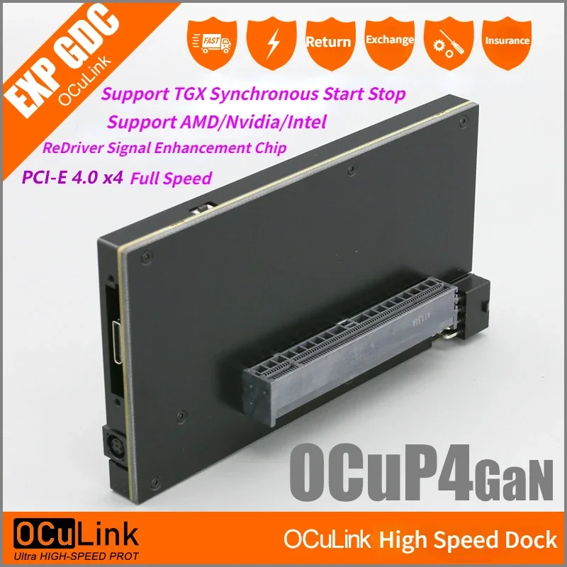 Oculink Egpu Mini Pc - OCuP4GaN OCuLink GPUドックケース（リドライバーチップ搭載）PCIe 4.0 X4 NVME