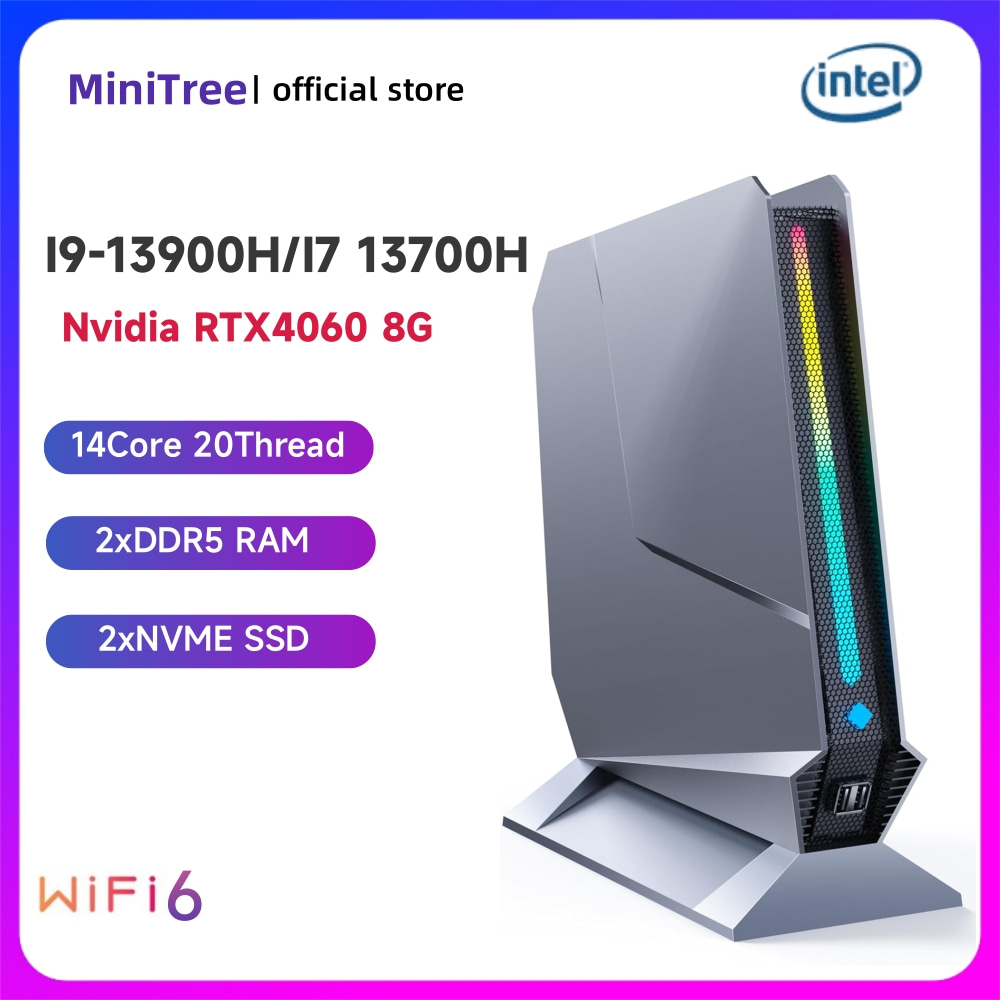 Intel Core I9 13900H Mini Pc - デスクトップミニゲーミングコンピューター Core i9-13900H Nvidia RTX4060 8G