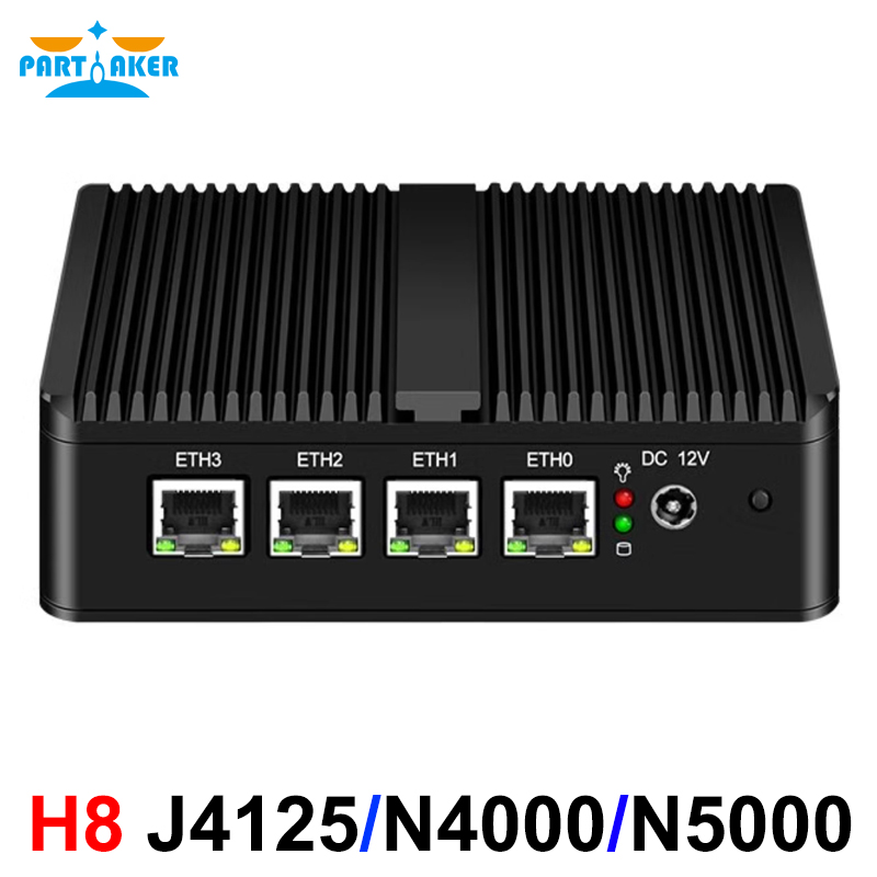 Pfsense Firewall Router 2.5G 4 I226 - 参加者向けファンレスpfSenseルーター Celeron J5005 J1900 E3825 ミニPC
