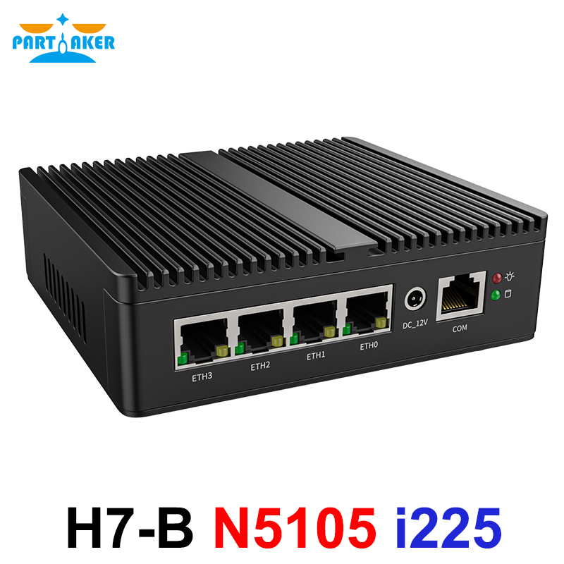 PartakerミニPC N5105 N150 J4125  - Pfsense Firewall Router 2.5G 4 I226 のレビューと価格