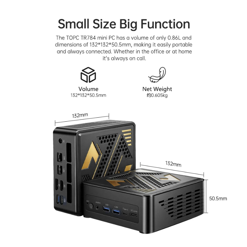 TOPC OCuLinkミニPC Ryzen 7 7840H - Oculink Egpu Mini Pc のレビューと価格