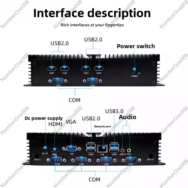 第12世代 Core I5/i7 デュアルLAN デュアルC - Fanless Industrial Pc Rs485 Core I7 のレビューと価格