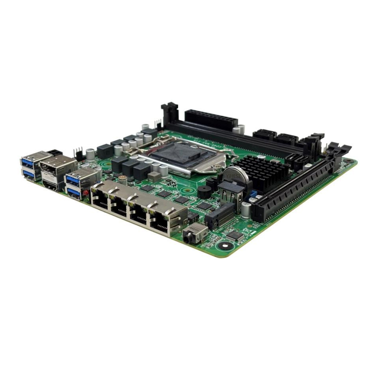 C246 8 SATA 8ベイNASマザーボード 4*I22 - Nas Motherboard 8 Sata Mini Itx のレビューと価格