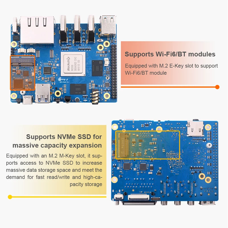 Orange Pi 5 Plus 4/8/16GB RAM  - Rockchip Rk3588 Development Board のレビューと価格