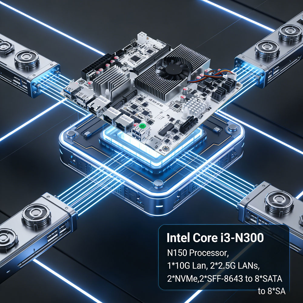 8ベイNASミニITXマザーボード インテル Core I3 - Nas Motherboard 8 Sata Mini Itx のレビューと価格