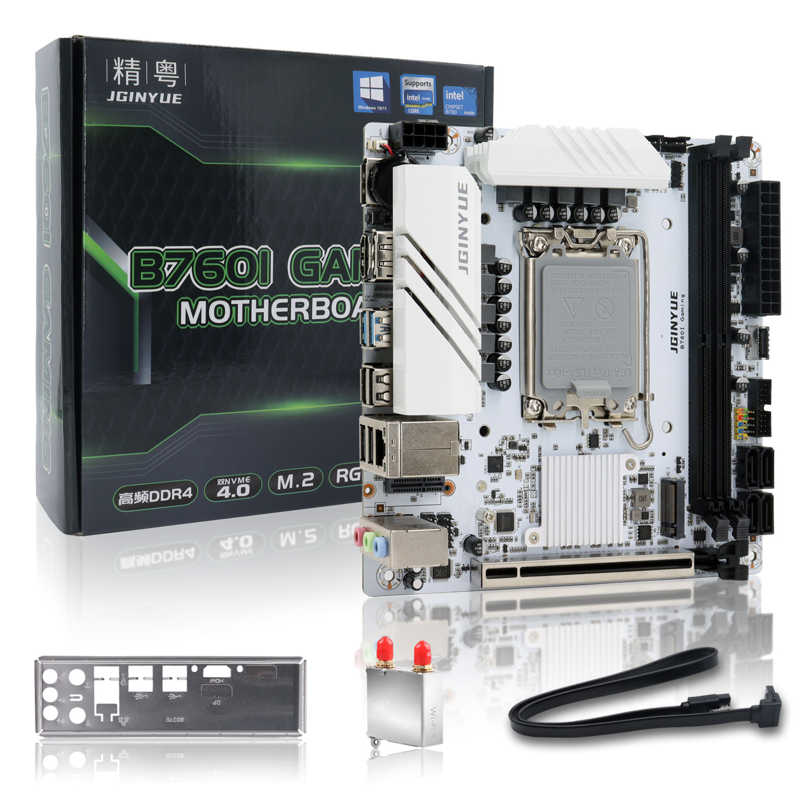 JGINYUE B760 マザーボード LGA 1700 サ - Lga1700 Itx Motherboard Ddr5 のレビューと価格